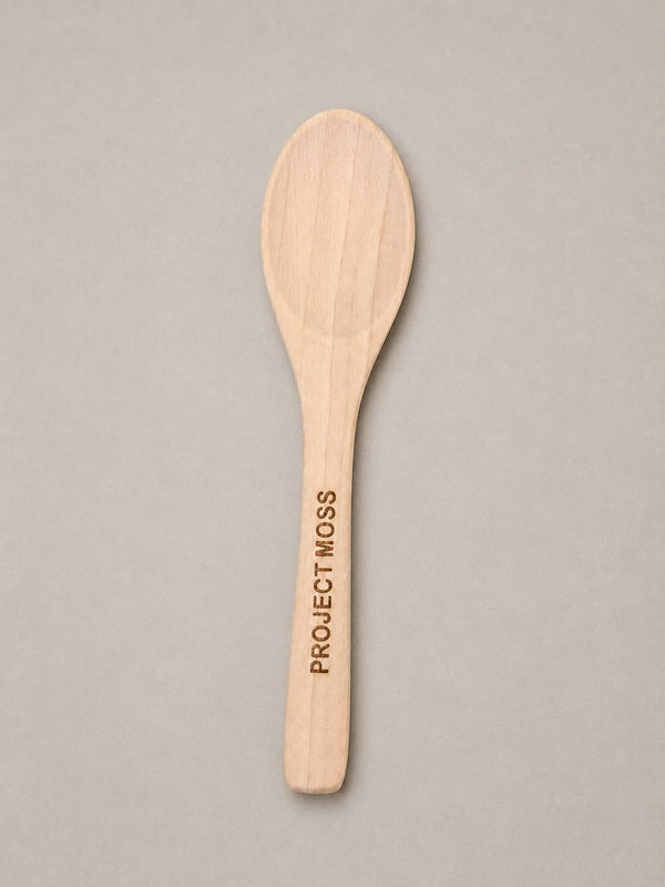 Project Moss engraved wooden spoon