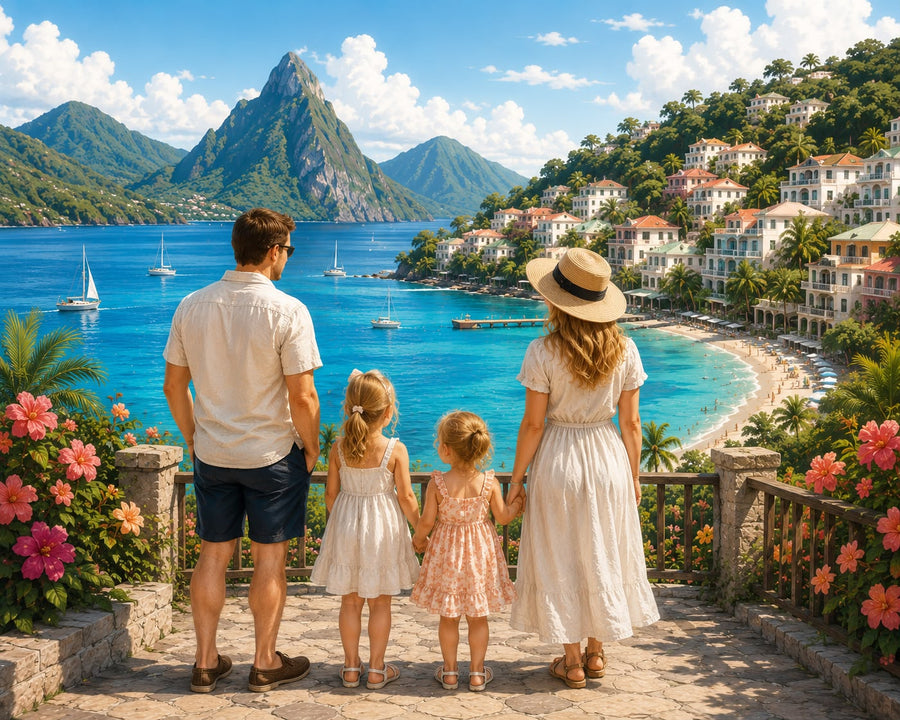 Family holiday in St Lucia